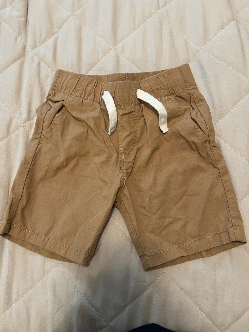 H&M Tan Drawstring Cotton Shorts